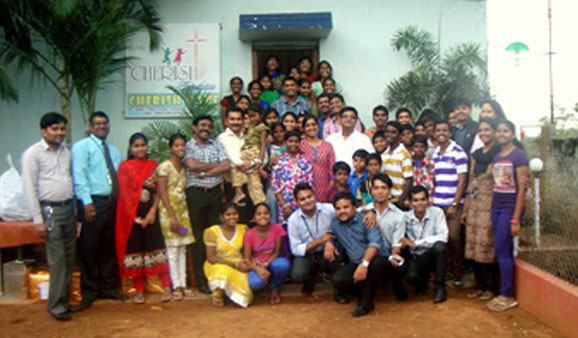 Volunteers interacted with the inmates of Cherish Foundation 
