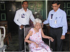 A medical camp was organised at Parsi Infirmary, a home for the aged, in Gujarat