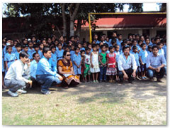 Fun events were organised at Usthi Foundation for more than 200 underprivileged children