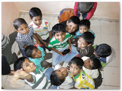 Employees spent time with children from Aashalaya, an orphanage in Kharghar