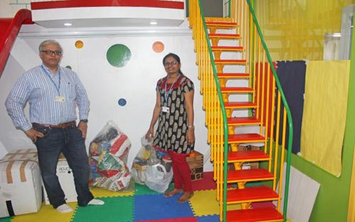 Twelve volunteers collected toys and books and donated them to an NGO called Toy Bank, in Mumbai
